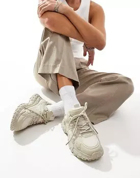 Бежевые массивные кроссовки SEQWL – Wolf