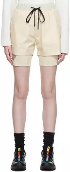 Бежевые многослойные шорты Templa