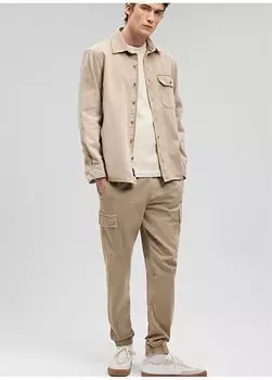 Бежевые мужские брюки-карго Normal Leg M000125-80062_CARGO PANTS Mavi, бежевый