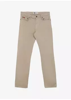 Бежевые мужские брюки с нормальной талией и нормальными штанинами 242 LCM 221003 JAGGER ND 1 BEIGE Lee Cooper, бежевый