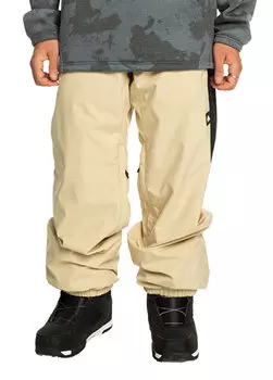 Бежевые мужские сноубордические брюки snow down pt Quiksilver