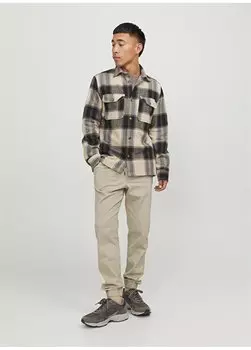 Бежевые мужские спортивные штаны Comfort Fit 12224518_JPSTGORDON JJDAVE Jack & Jones, бежевый