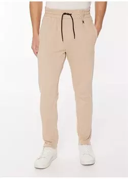 Бежевые мужские спортивные штаны Slim Fit с эластичной резинкой на талии UMA23072PA John Richmond, бежевый