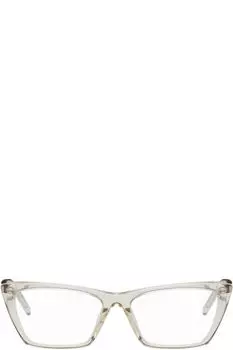 Бежевые очки SL 737 Saint Laurent