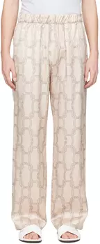 Бежевые пижамные домашние штаны Agnona