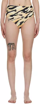 Бежевые плавки бикини Bente Nanushka