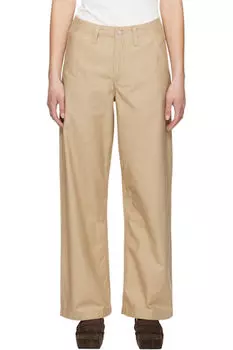 Бежевые прямые брюки в стиле 90-х Levi's