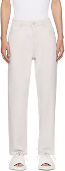 Бежевые прямые джинсы Rhe