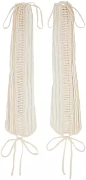 Бежевые расширяющиеся рукава Isa Boulder