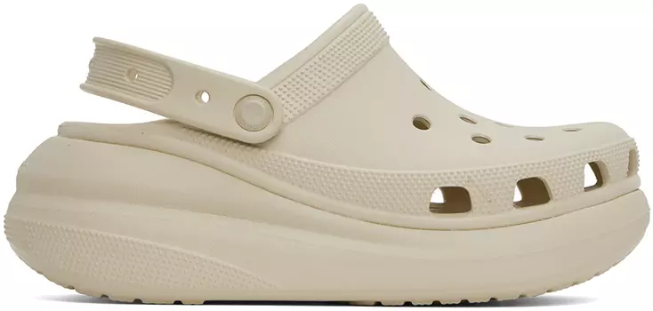 Бежевые сабо Crush Crocs