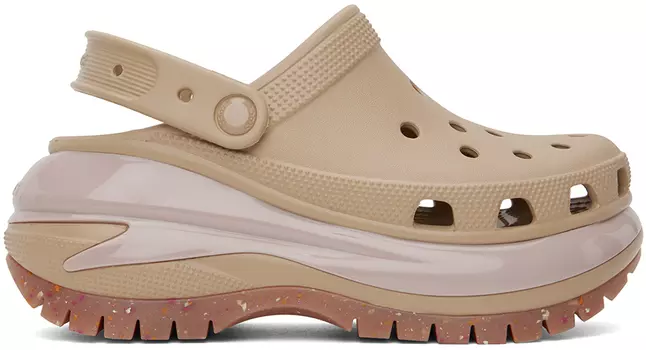 Бежевые сабо Mega Crush Crocs