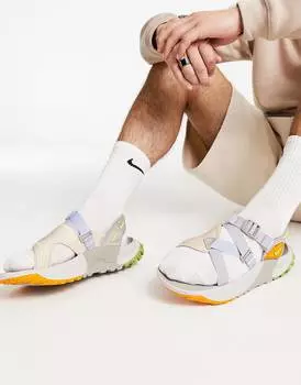 Бежевые сандалии Nike Oneonta 'Next Nature' из песка/железа