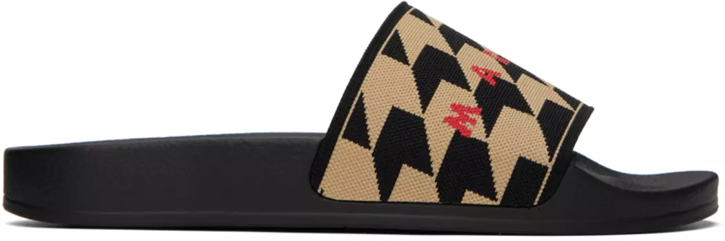 Бежевые сандалии с логотипом Marni