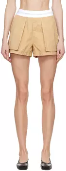 Бежевые шорты Cargo Rave Alexander Wang