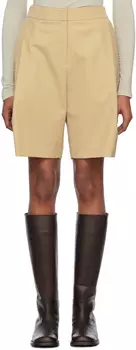 Бежевые шорты «гаркона» AMOMENTO