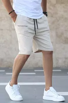 Бежевые шорты-капри 5407 MADMEXT