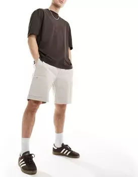 Бежевые шорты карго ASOS DESIGN