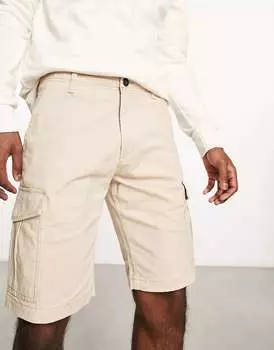 Бежевые шорты карго Jack & Jones Intelligence