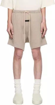 Бежевые шорты на кулиске Fear of God ESSENTIALS