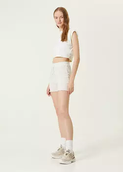 Бежевые шорты на шнуровке на талии Tru