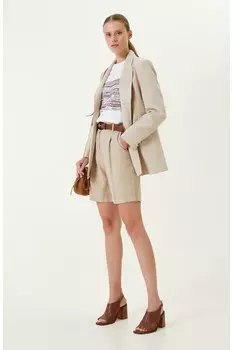 Бежевые шорты с двумя штанинами Network, бежевый