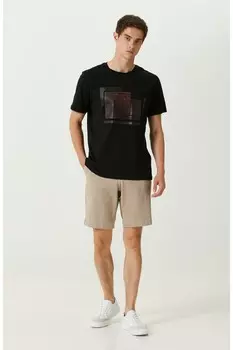 Бежевые шорты с нормальной талией Network, бежевый