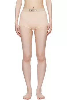 Бежевые шорты в стиле 90-х в винтажном стиле для мальчиков Versace Underwear