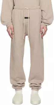 Бежевые спортивные штаны на кулиске Fear of God ESSENTIALS