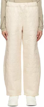 Бежевые стеганые брюки YY OPEN YY