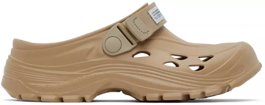 Бежевые тапочки МОК Suicoke