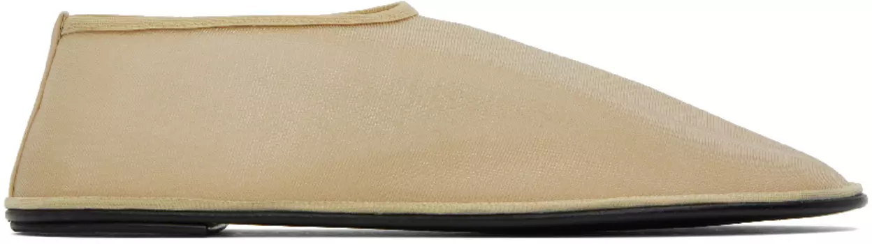 Бежевые тапочки-носки The Row