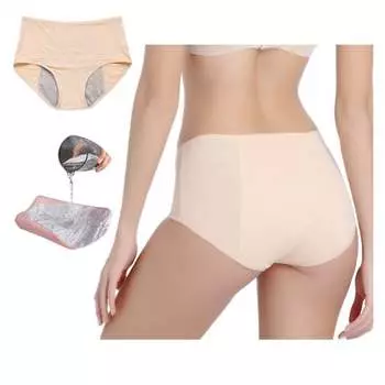 Бежевые Трусики Для Менструации Xl, Не Протекающиеся, Inna