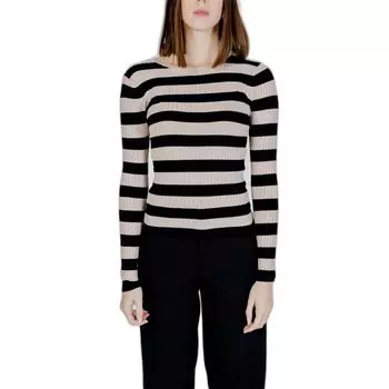 Бежевые вискозные топ и футболка ONLY