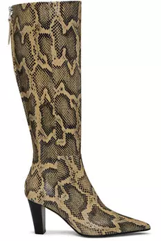 Бежевые высокие сапоги Cecilia Aeyde