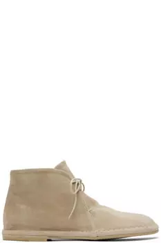 Бежевые замшевые ботинки-дезерты AMOMENTO