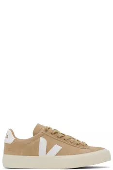 Бежевые замшевые кроссовки Campo VEJA