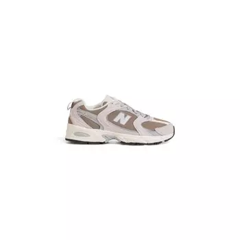 Бежевые замшевые кроссовки New Balance