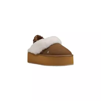 Бежевые замшевые туфли на плоской подошве Emu Australia