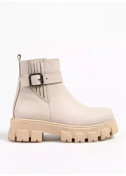 Бежевые женские ботинки F By Fabrika