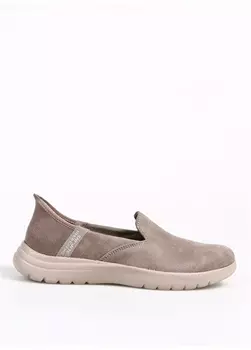 Бежевые женские кроссовки Skechers