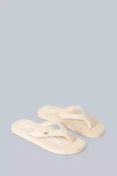 Бежевые женские шлепанцы Swish из переработанного материала Animal, бежевый