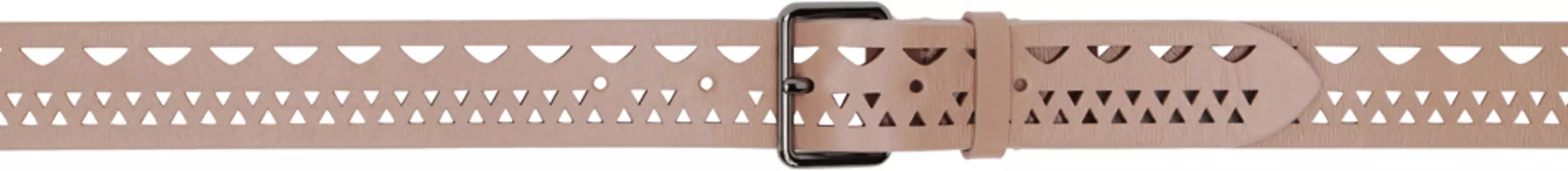 Бежевый ажурный пояс ALAA