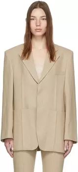 Бежевый блейзер 'La Veste D'Homme' Jacquemus