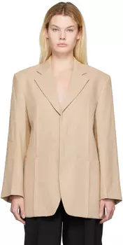 Бежевый блейзер Le Papier 'La Veste D'Homme' Jacquemus