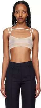 Бежевый бюстгальтер Le Papier 'Le Bandeau Sognu' Jacquemus