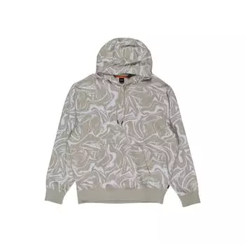 Бежевый хлопковый свитер Hugo Boss