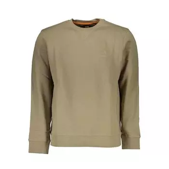 Бежевый хлопковый свитер Hugo Boss