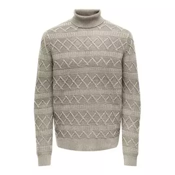 Бежевый хлопковый свитер Only & Sons