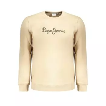 Бежевый хлопковый свитер Pepe Jeans