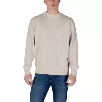 Бежевый хлопковый свитер Rigenerato Calvin Klein Jeans